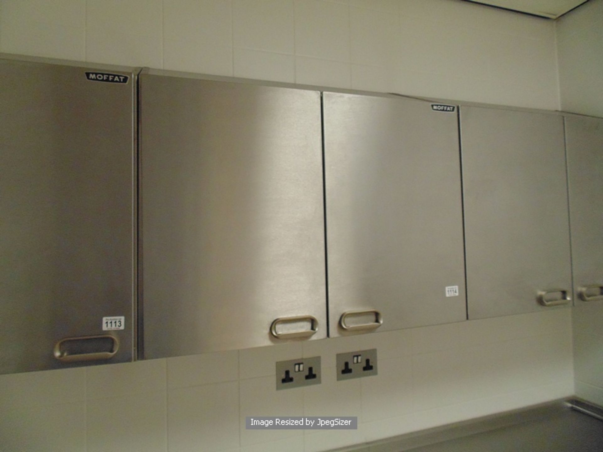 Moffat stainless steel wall cupboards double door 800mm  Lift out charge  5