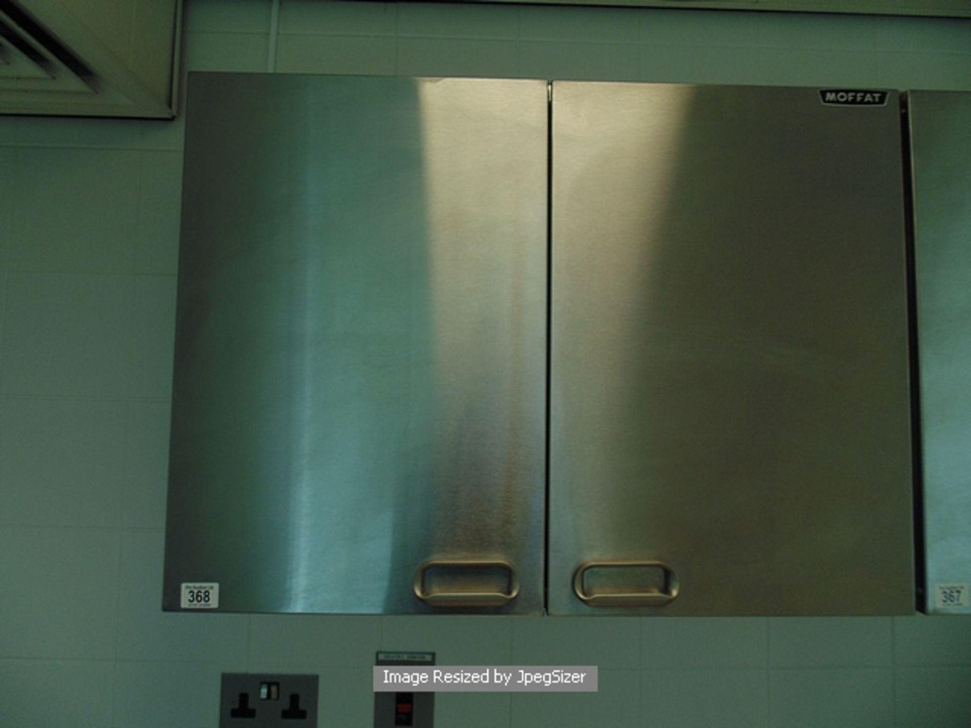 Moffat stainless steel double door wall cupboard 800mm x 580mm x 330mm  Lift out charge  5