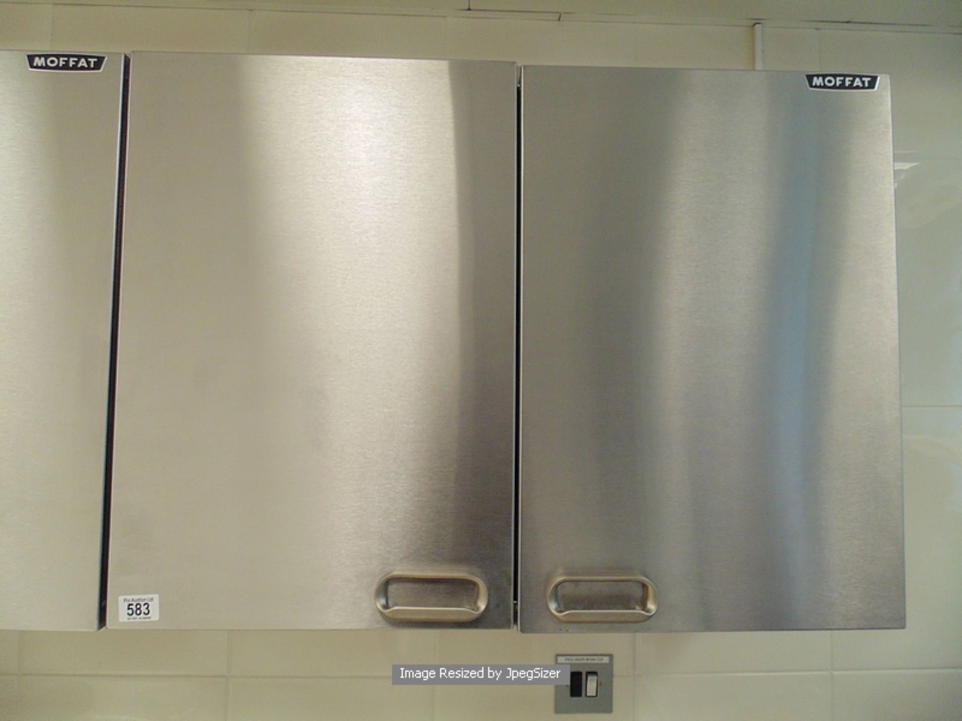 Moffat stainless steel two door wall cupboard 800mm x 330mm x 610mm  Lift out charge  5