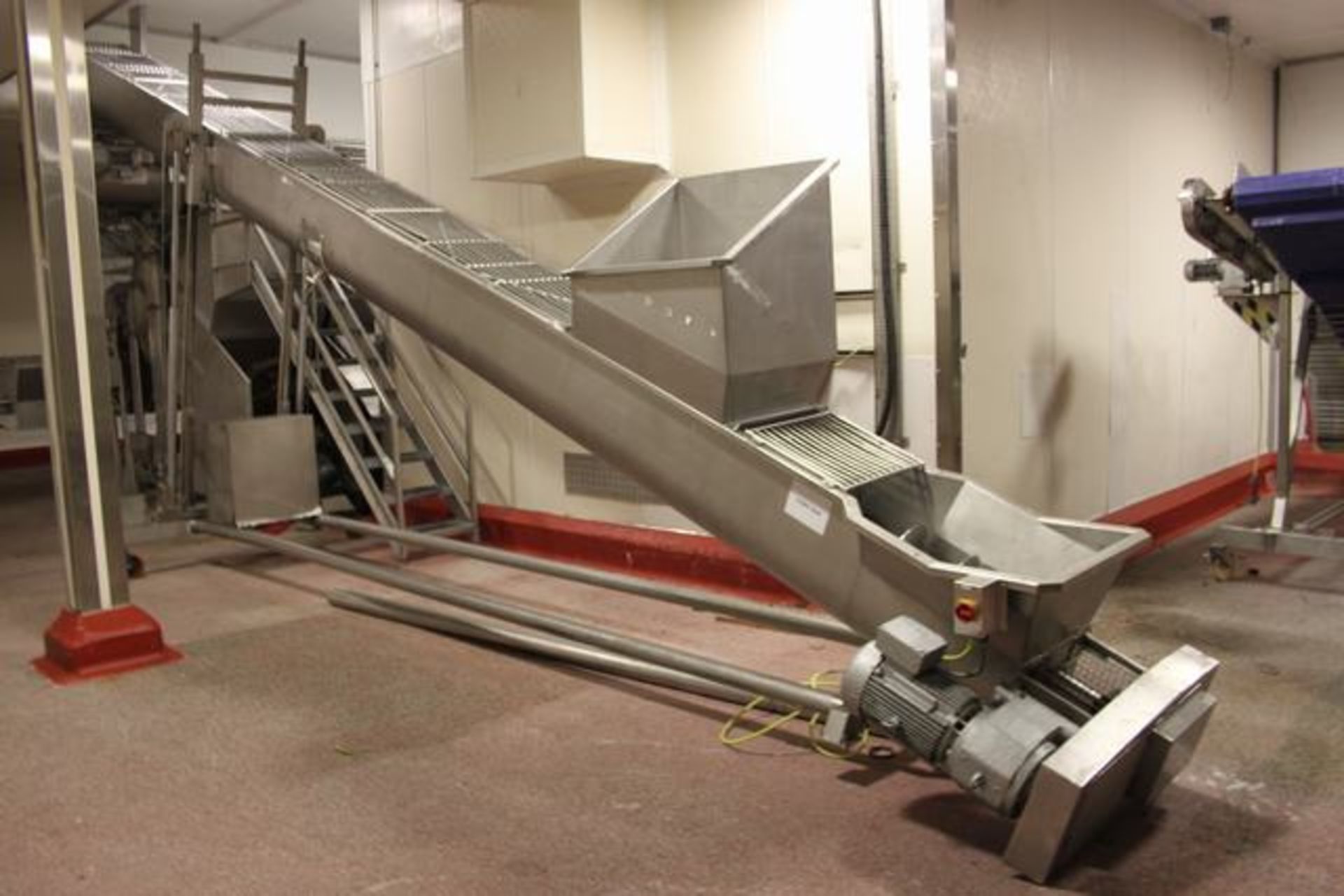 Boldt Systems stainless steel mobile screw auger 9000mm x 500mm adjustable discharge height - Image 2 of 3