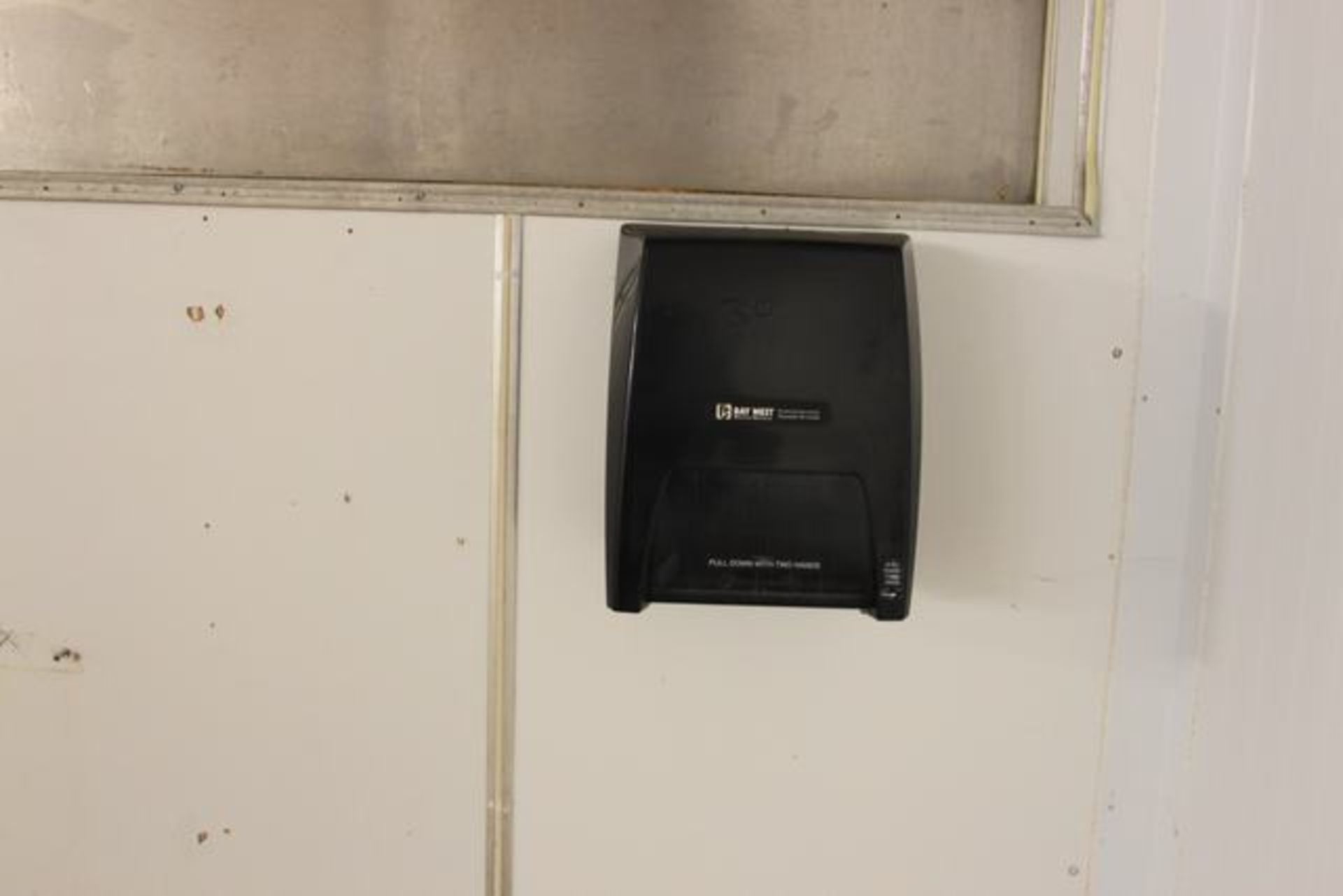 Bay west wall mounted towel dispenser