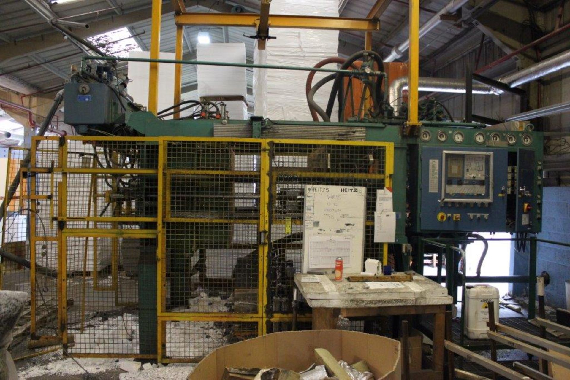 EA Heitz block making machine, machine type HF-1390/4, machine number 1465, manufactured 1991