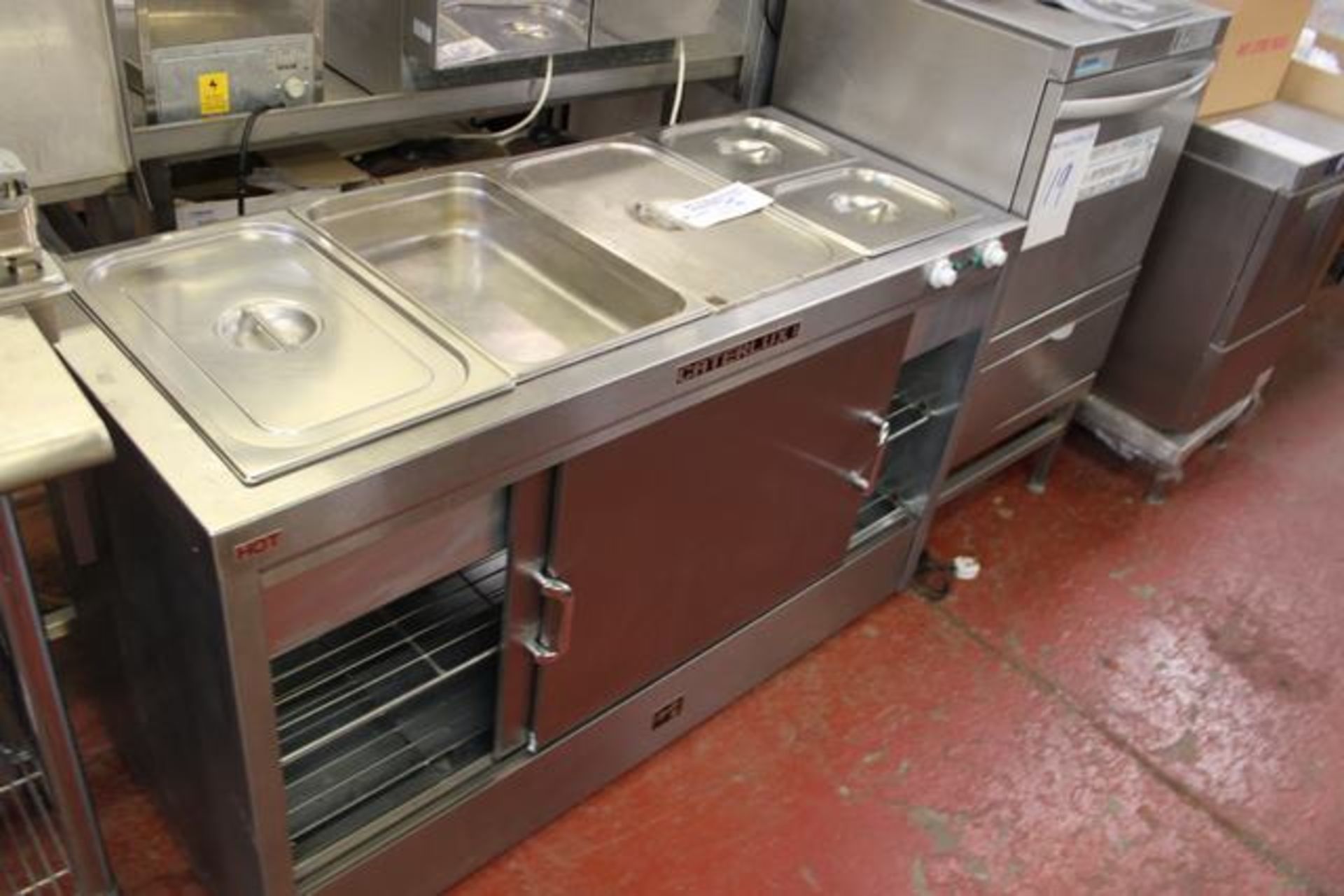 Caterlux Apollo 2 bain marie hot cupboard 2 x 1/1gn dry heat bain marie hot cupboard  30 plated meal