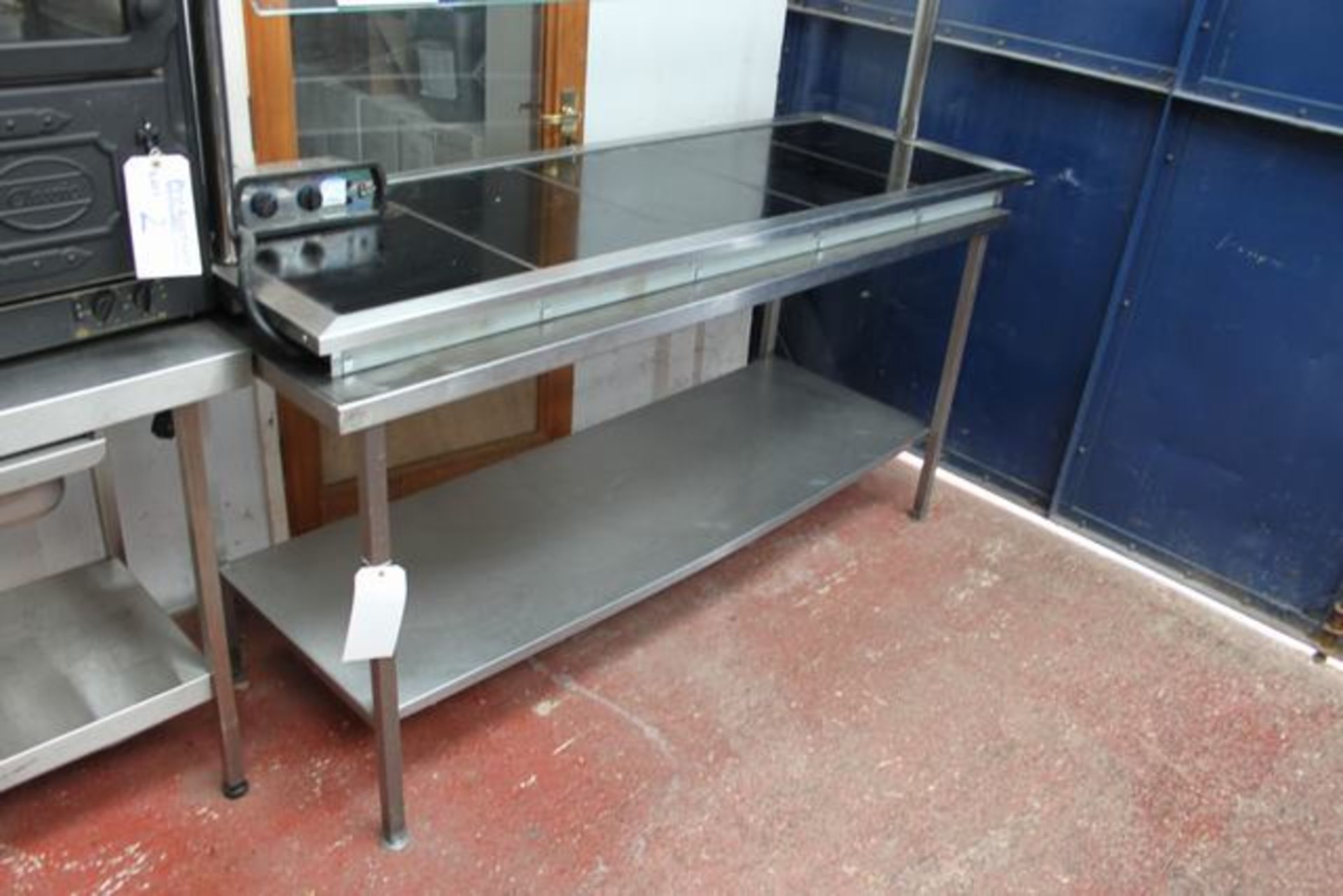 Stainless steel prep table 1800mm x 650mm