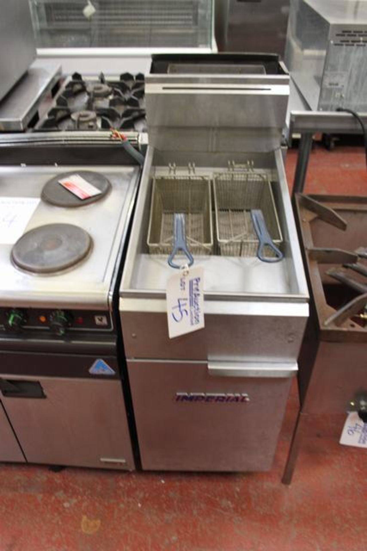 Imperial Elite C IFS-40 natural gas fryer three heavy duty burner stainless steel tank tube fired
