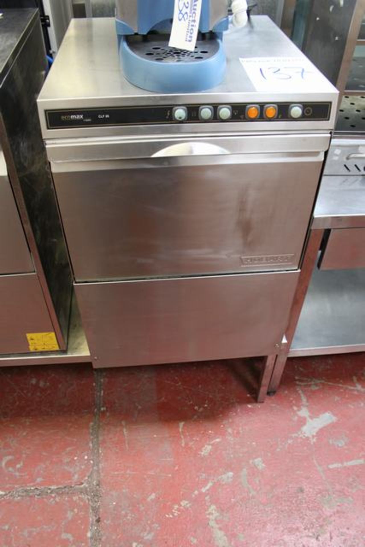 Hobart Ecomax CLF26 under counter glass washer electro-mechanical front loading dishwasher 500 x