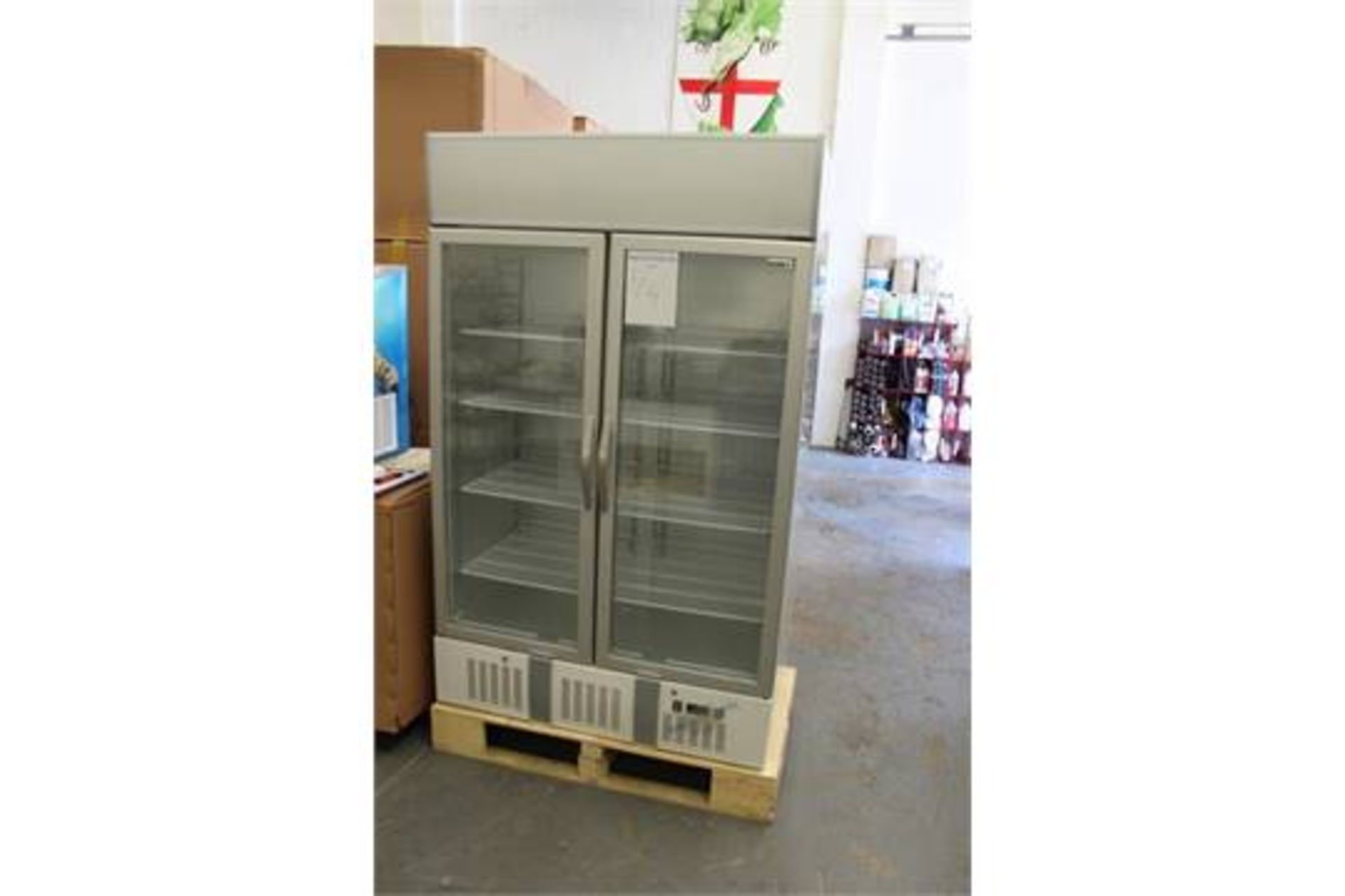 Husky HUS-C1000-AL double door chiller  fan-assisted cooling  self closing doors with locks  fin