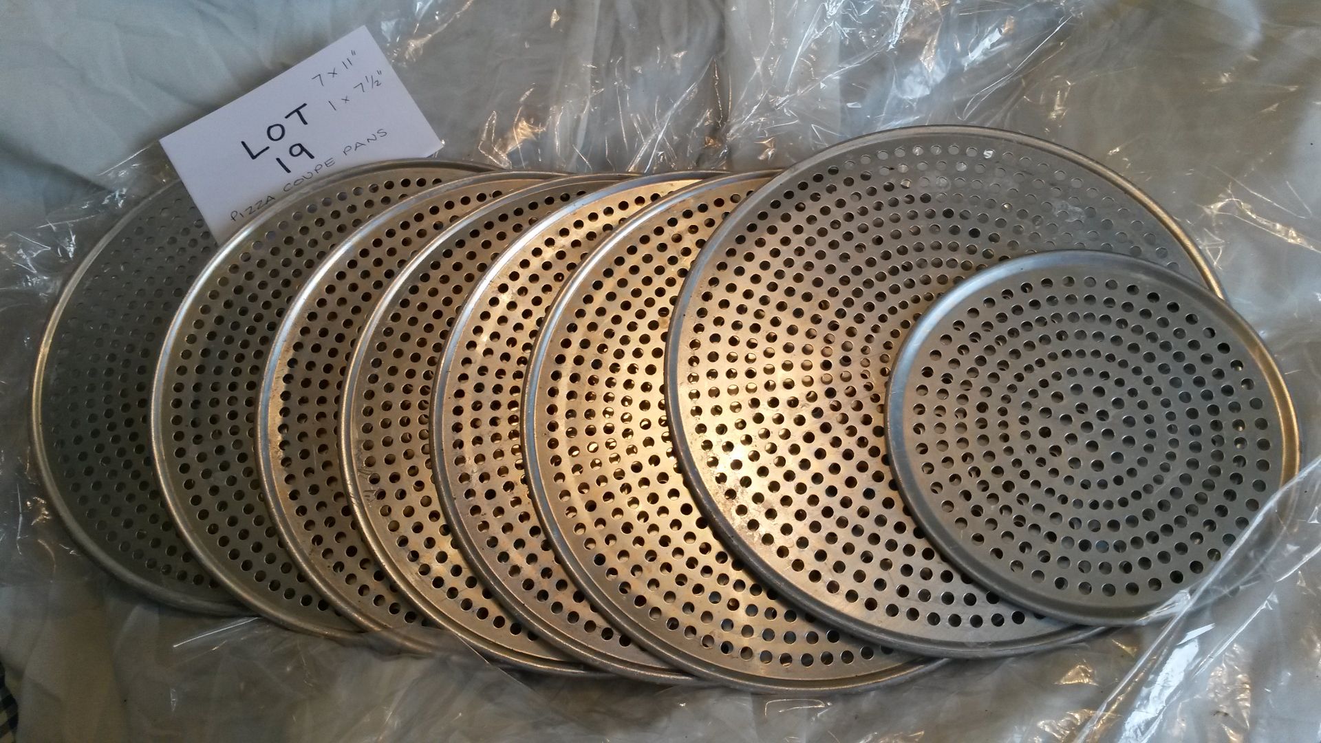 3 x Pizza coupe pan 280mm