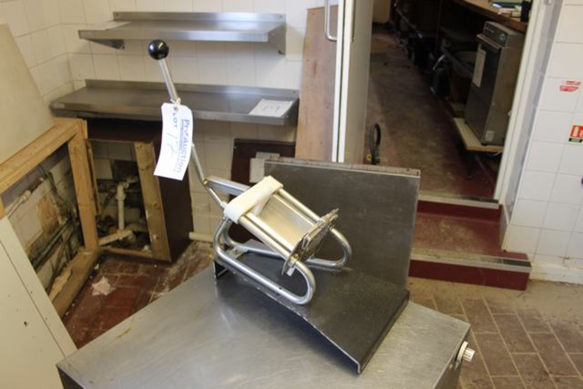 Stainless steel preparation table  top dicer/slicer