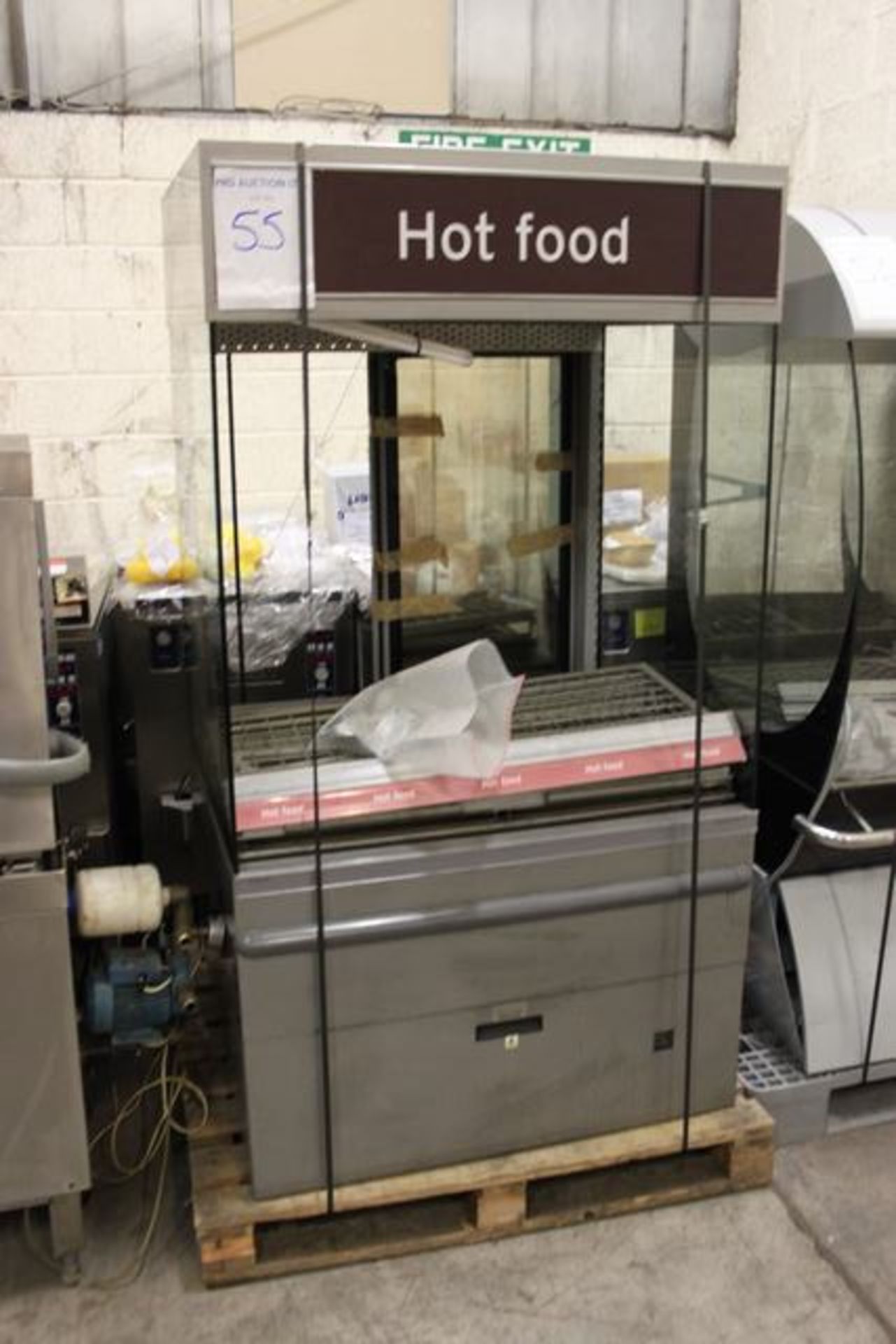 Nuttall Turboserve self serve hot display open fronted, base + shelf layout product temperature 75°C