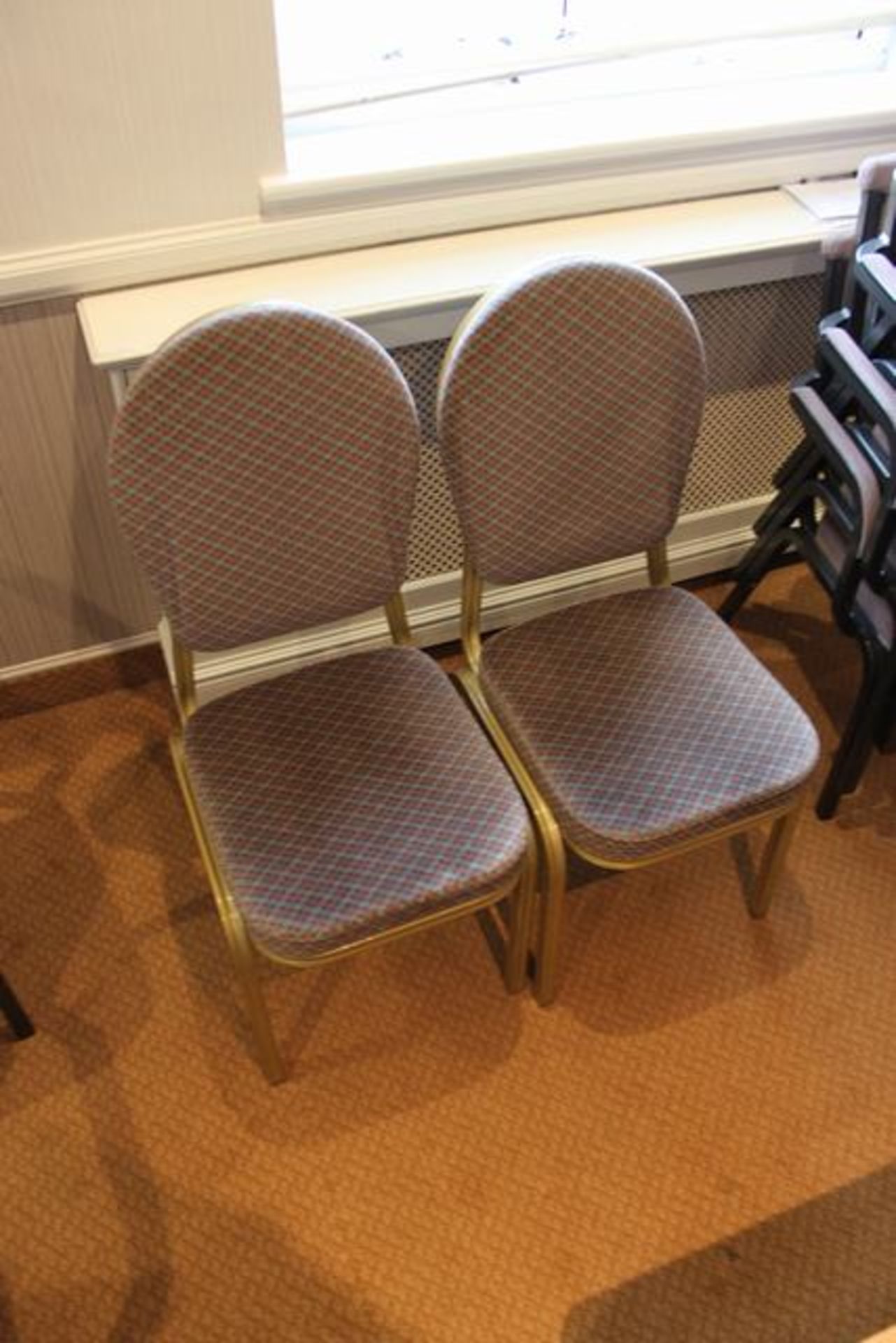 10 x Burgess Cello 58/1 stacking conference chair 420 seat pitch  Lift out charge  10