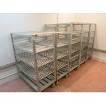 Aluminum  mobile racks, two sizes LIFT OUT CHARGE  £75
