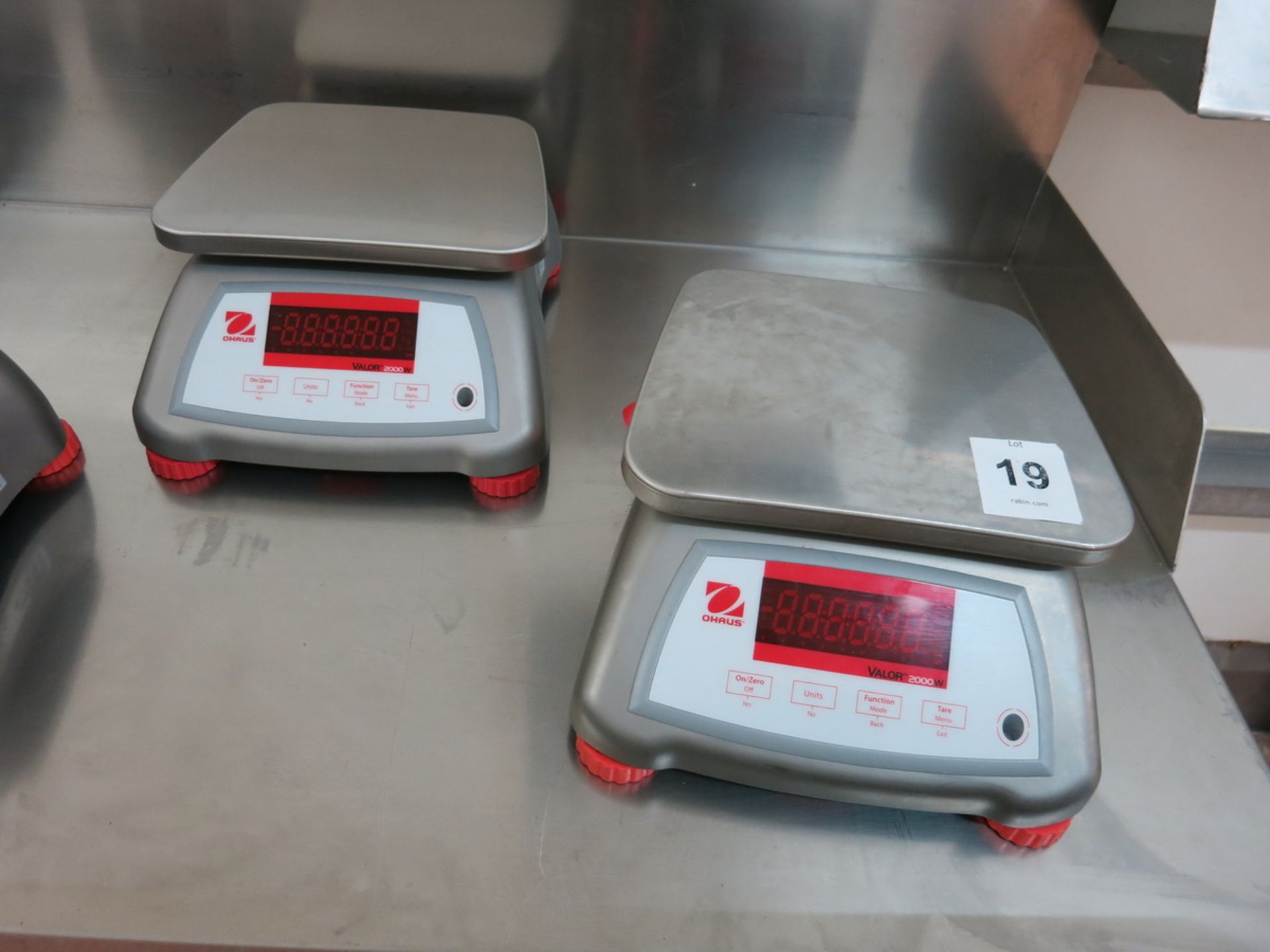 Ohaus digital scales, model V22XWEGT, 6000 gram
LIFT OUT CHARGE  £5