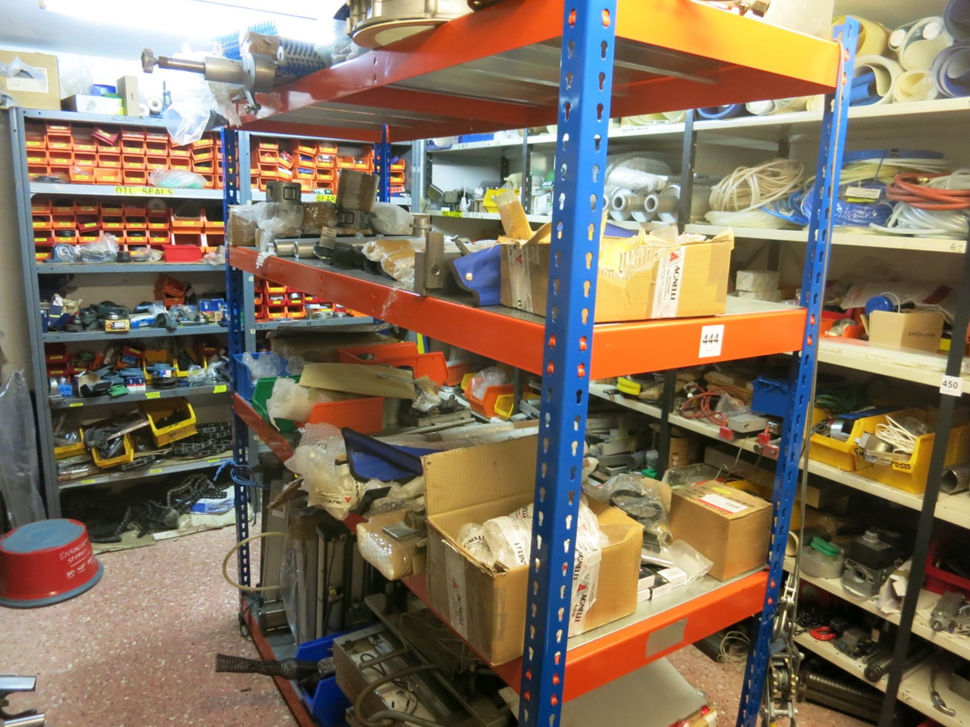 [Lot] M-Agnelli spare parts, contents of (3) upper shelves on center shelving unit LIFT OUT £50