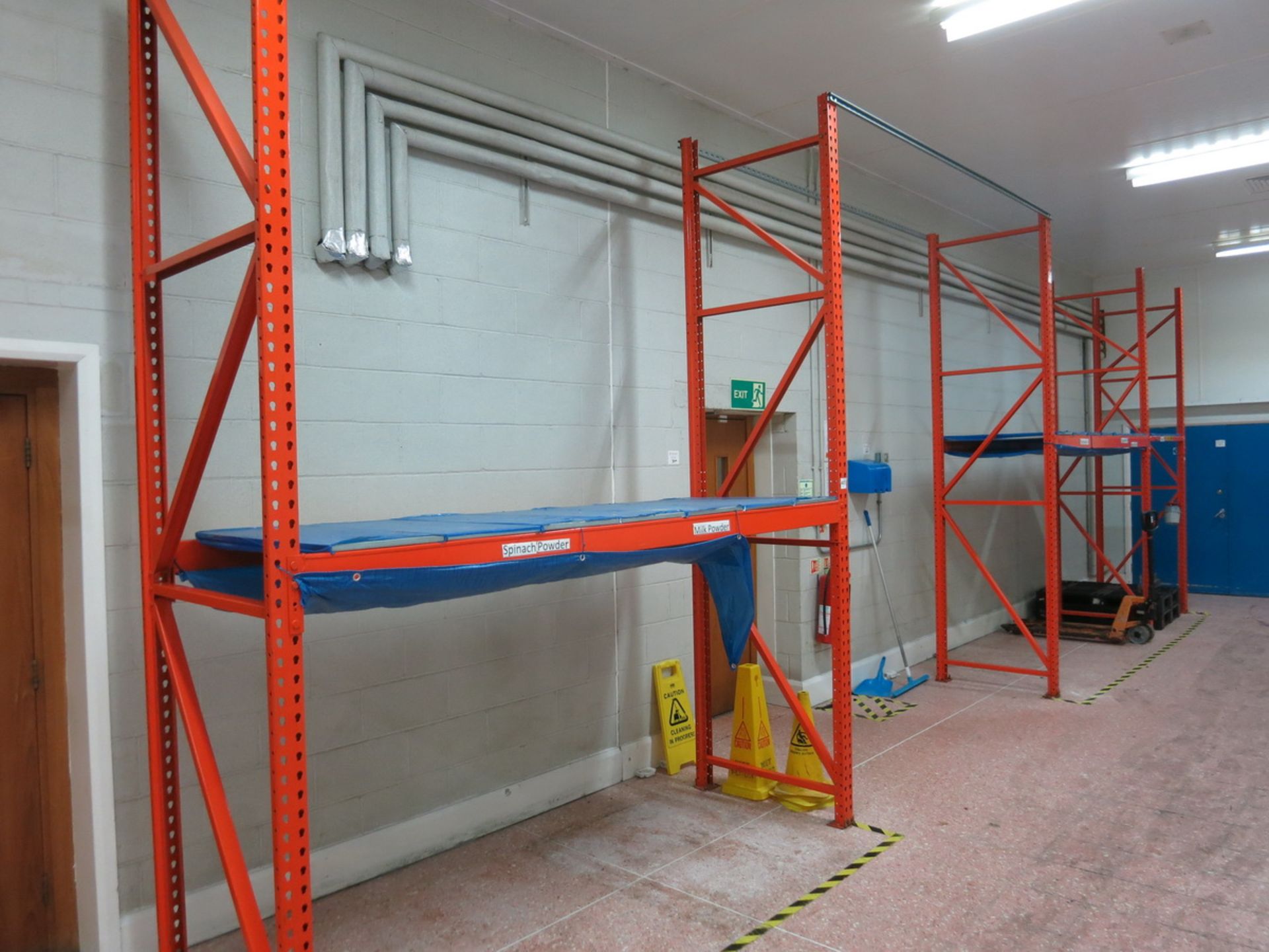 Sections  pallet racking, (11) 3.5 m x 900mm deep uprights, (32) 2.70 m cross beams - Image 2 of 2