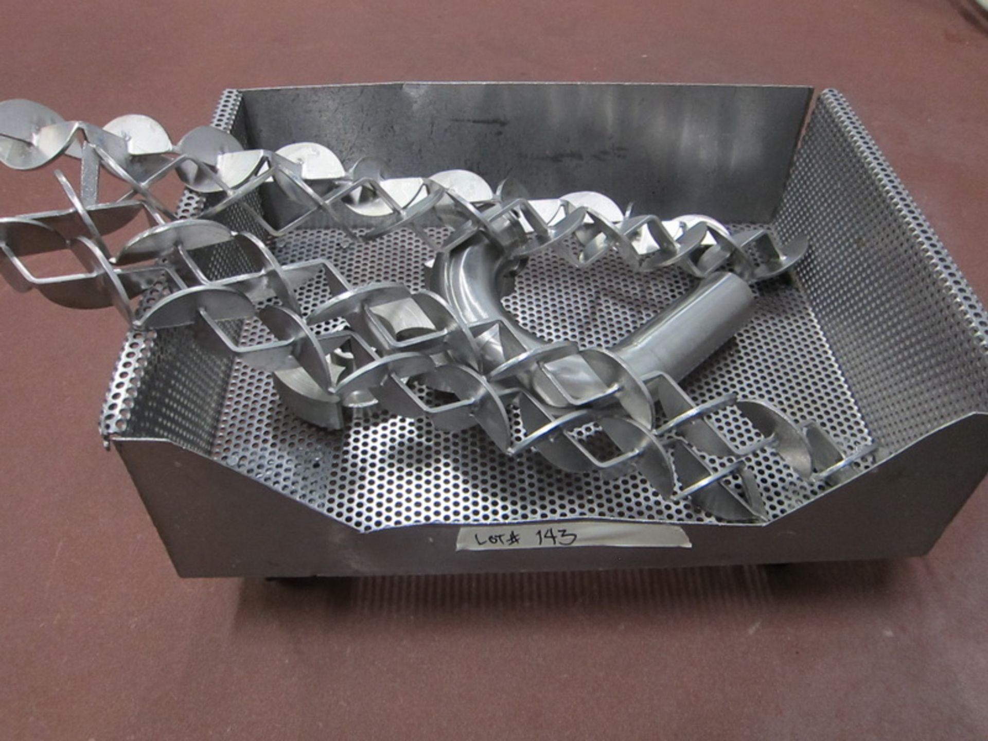 Static mixer assembly, all stainless steel mounted on SS stand. - Image 6 of 6