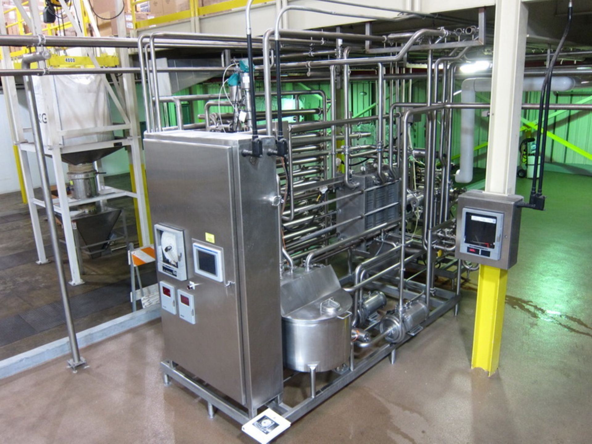 HTST System, all SS mounted on SS frame, with AGC Pro-2-SH / 03313 plate heat exchanger, and