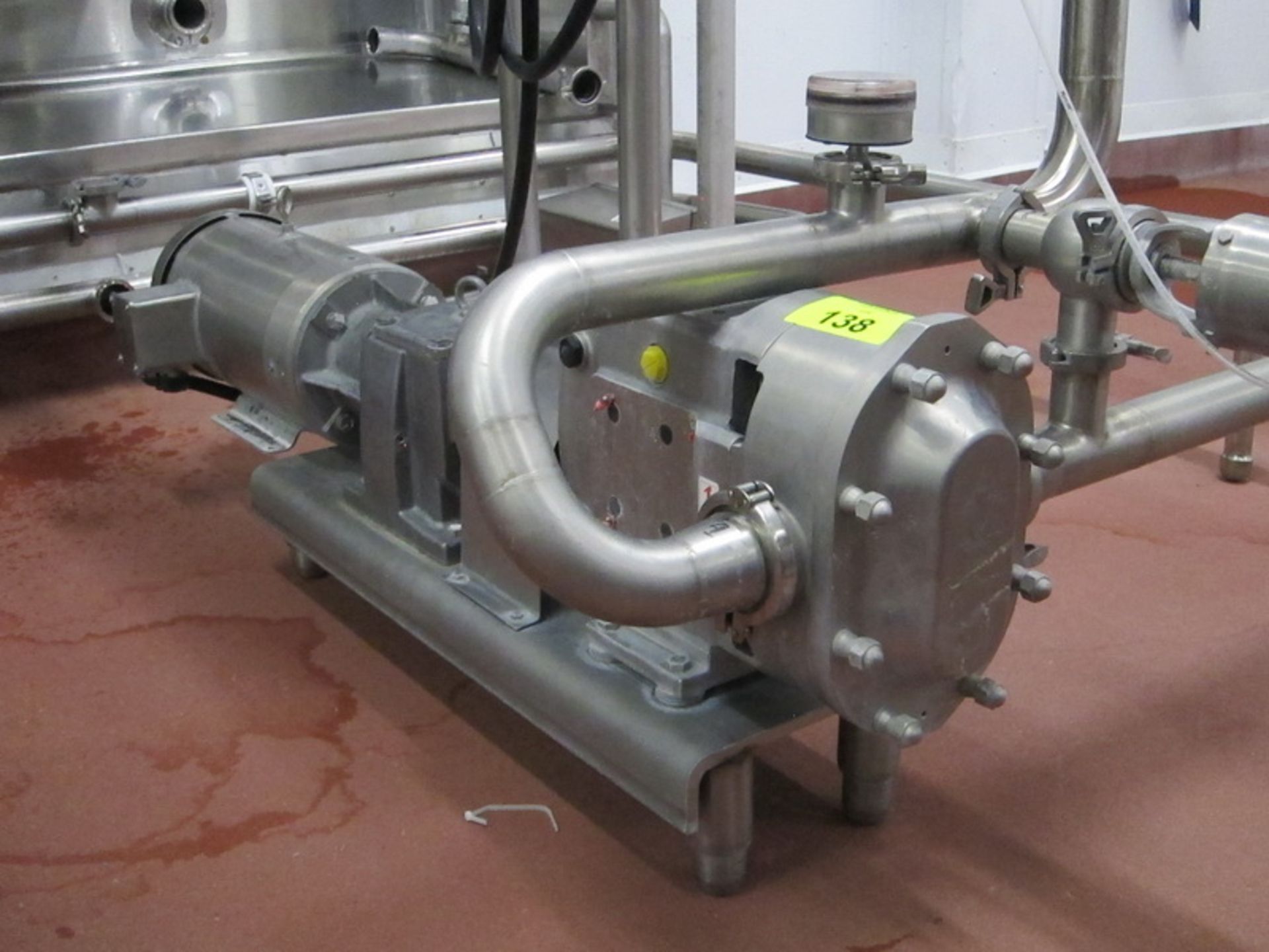 Ampco positive displacement pump, model ZP2-130-SM, s/n CC-87848-1-1, with reducer 30:1 & 10hp - Image 2 of 4