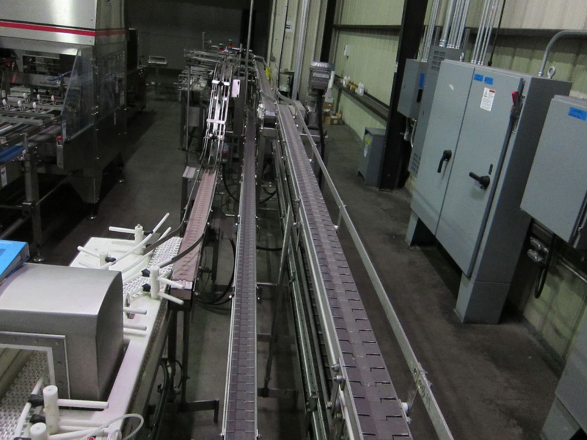 [Lot] Dairy Conveyor Corp. table top conveyors, extending from filling room to checkweigh in tray - Image 4 of 8