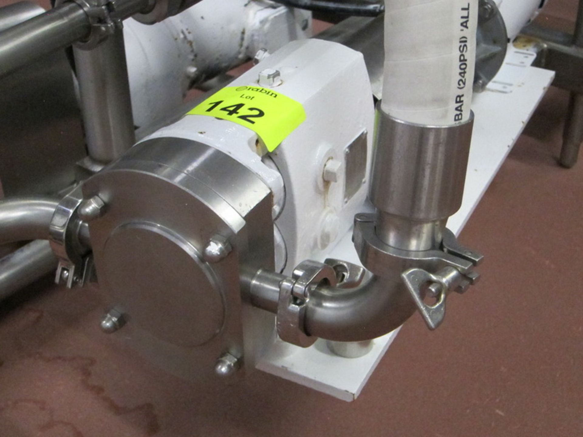 Alfa Laval positive displacement pump, model 5RU2-013-LD, s/n 4387 30A, flavor pump, with Nord Drive - Image 3 of 3