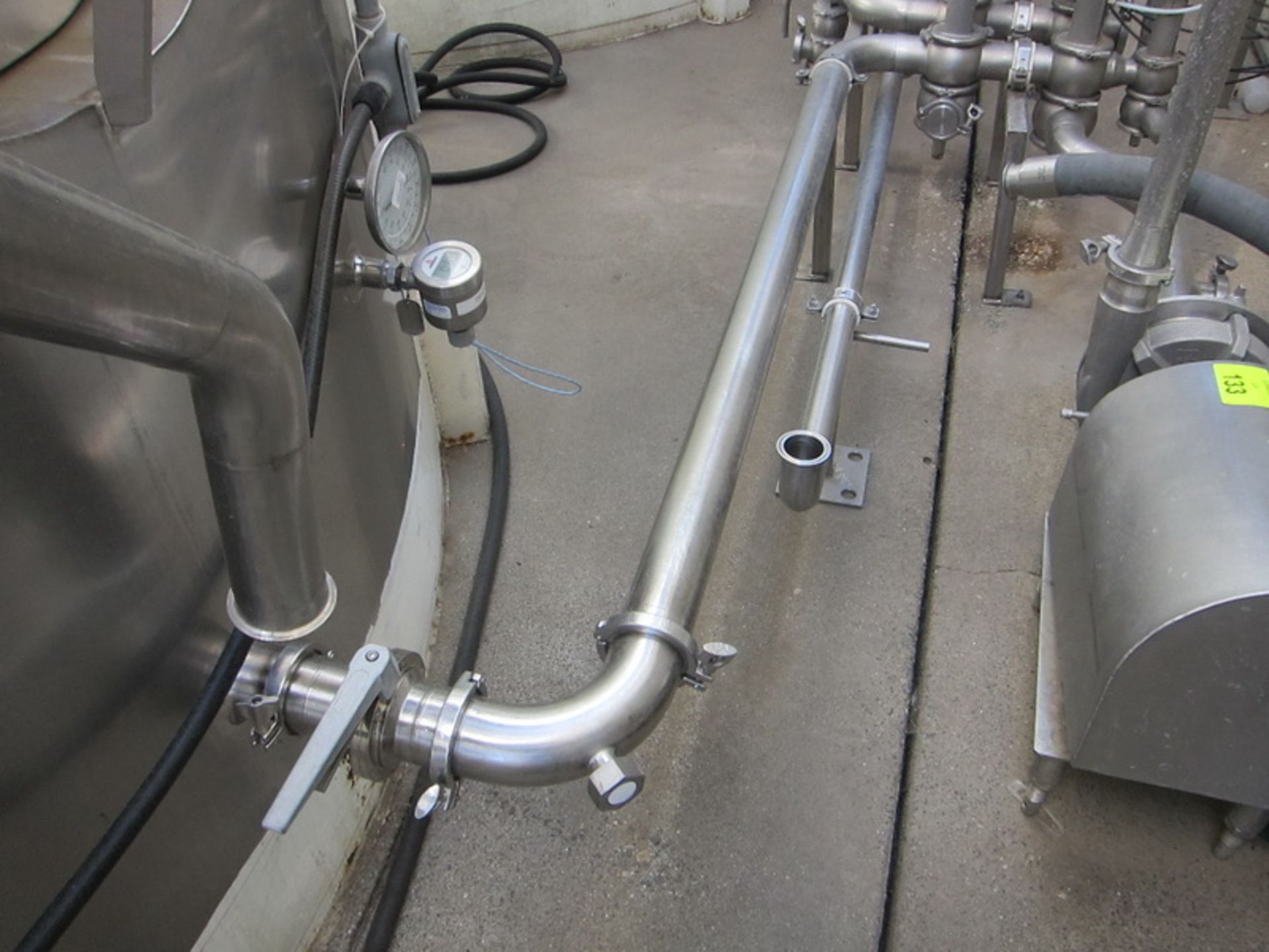 [Lot] Stainless steel pipework & valves, assocatied with outside silos, (9) GEA, (1) Endress + - Image 6 of 6