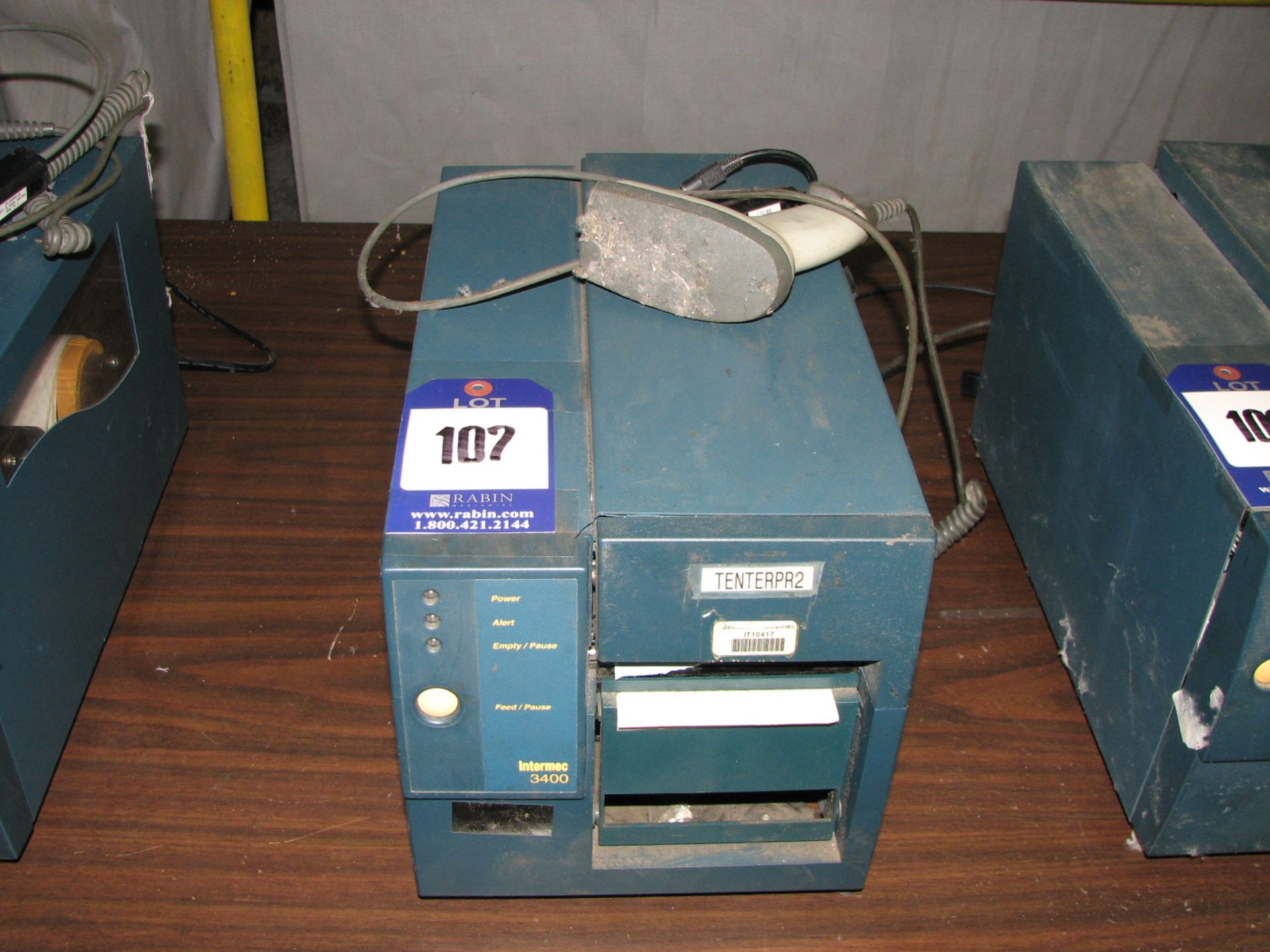 Intermec label printer, model 3400, s/n 08009900630