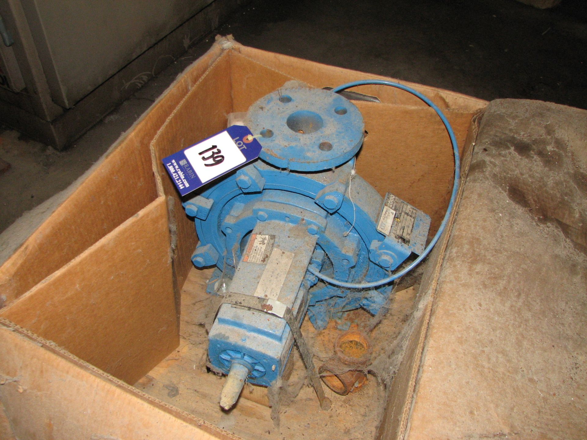 ITT 3" x 2" x 11 pump, model 330, s/n C01197001-M50, AC 2000