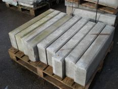 CONCRETE STRAIGHT EDGING BLOCKS X 9