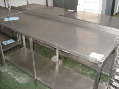 STAINLESS STEEL CATERING TABLE