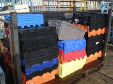 PLASTIC STACKING/STORAGE BOXES - APPROX 38