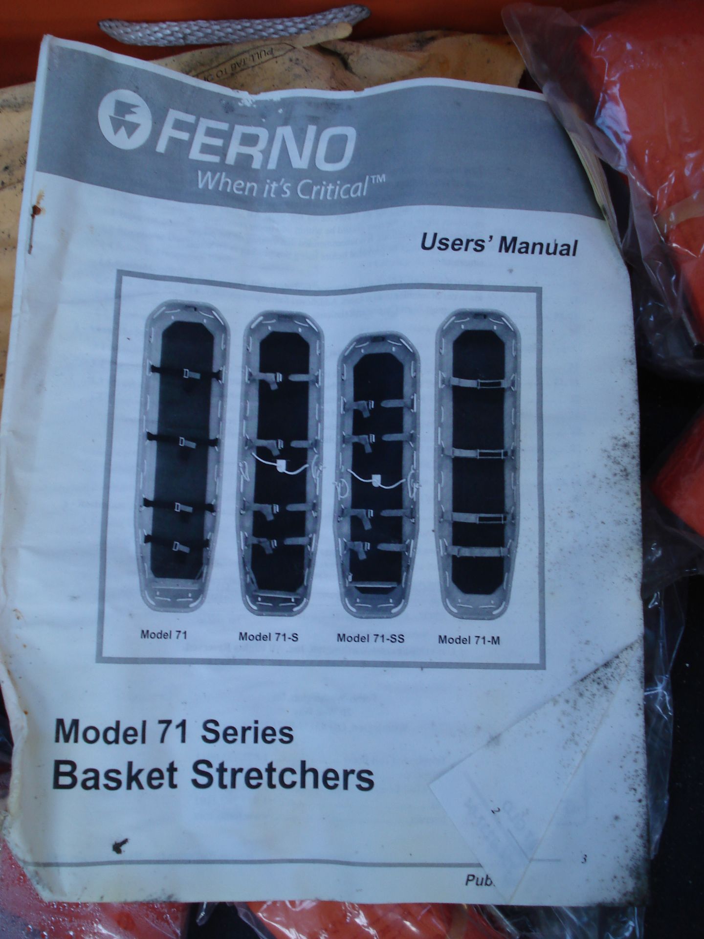 FERNO RESCUE BASKET STRETCHERS MODEL 71 SERIES X 4 - Image 4 of 4