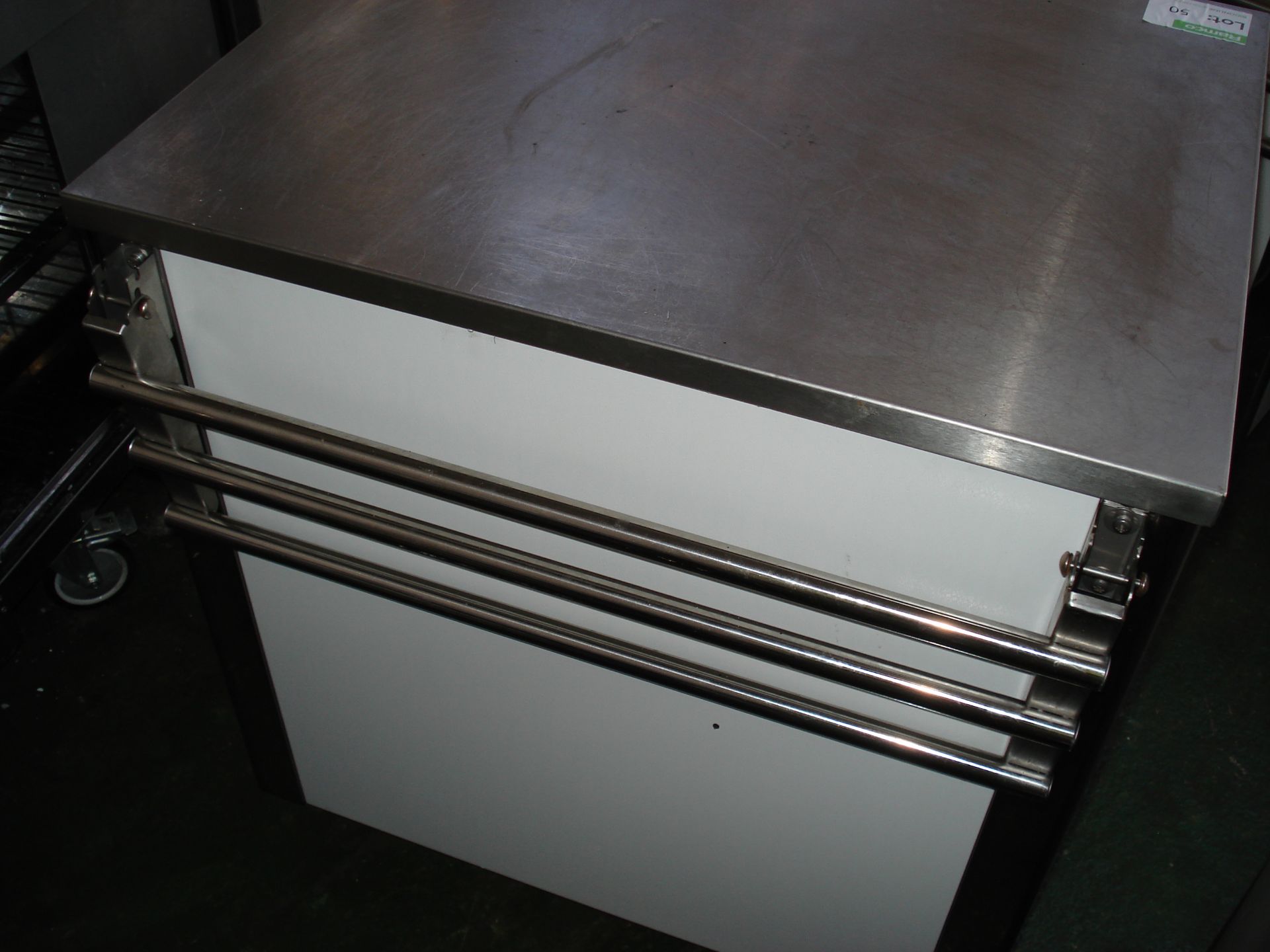 MOFFAT CATERING WHEELED COUNTER/CUPBOARD - Image 2 of 2