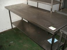 STAINLESS STEEL CATERING TABLE