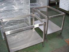 STAINLESS STEEL FRAME/STAND X 2