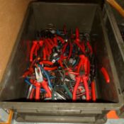 WIRE CUTTERS, WIRE STRIPPERS, PLYERS - (PLASTIC BOX NOT INCLUDED)