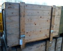 EMPTY WOODEN CRATE