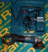 MAKITA ANGLE GRINDER - 9564, MAKITA 8411D POWER DRILL - 1 CHARGER, NO BATTERIES