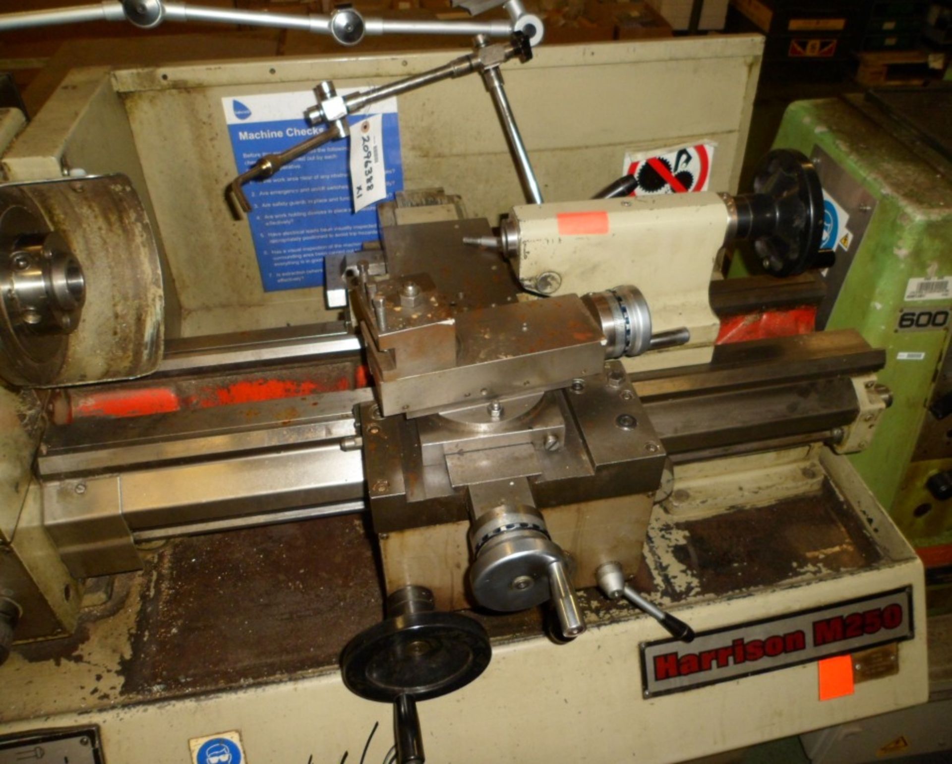 HARRISON M250 LATHE - NO TOOLING - Image 3 of 4