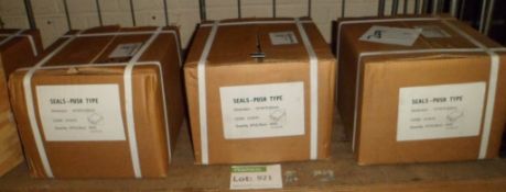 Steel strapping seals - 13x24x0.63mm - 4000 per box - 3 boxes