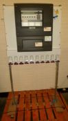 Honeywell Notifier fire control panel on stand