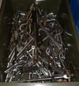 Various wrenches and socket tools (plastic tray not included)