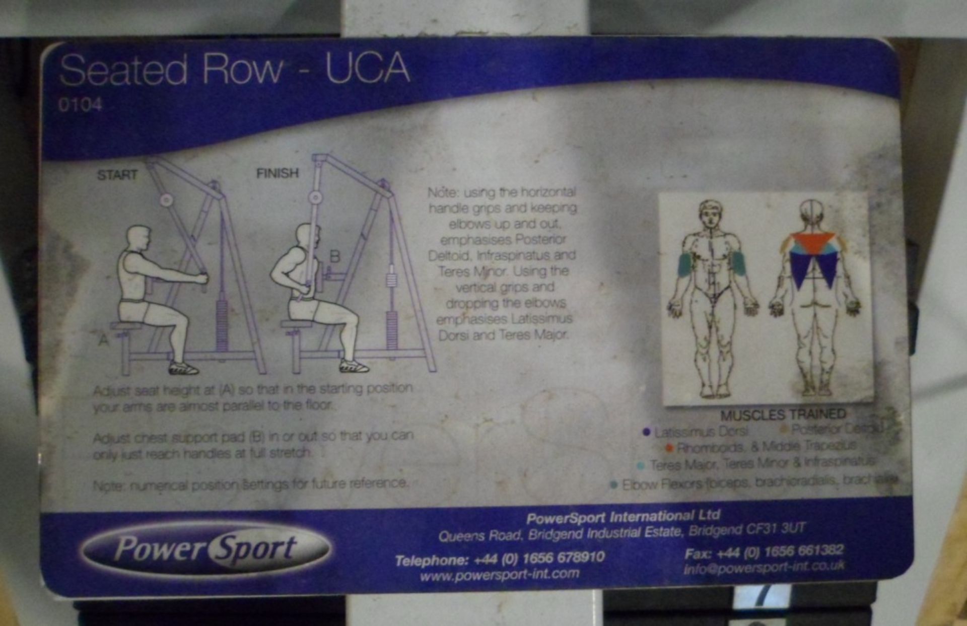 Powersport seated row UCA - Image 2 of 2