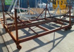 Boat transport trolley with supports
