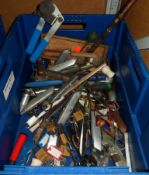 Tools - stanley knives, scissors, brushes, chisels, nail remover, padlocks