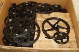 Plastic wheelchair wheels