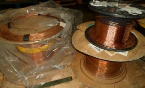 3x Reels of copper cable
