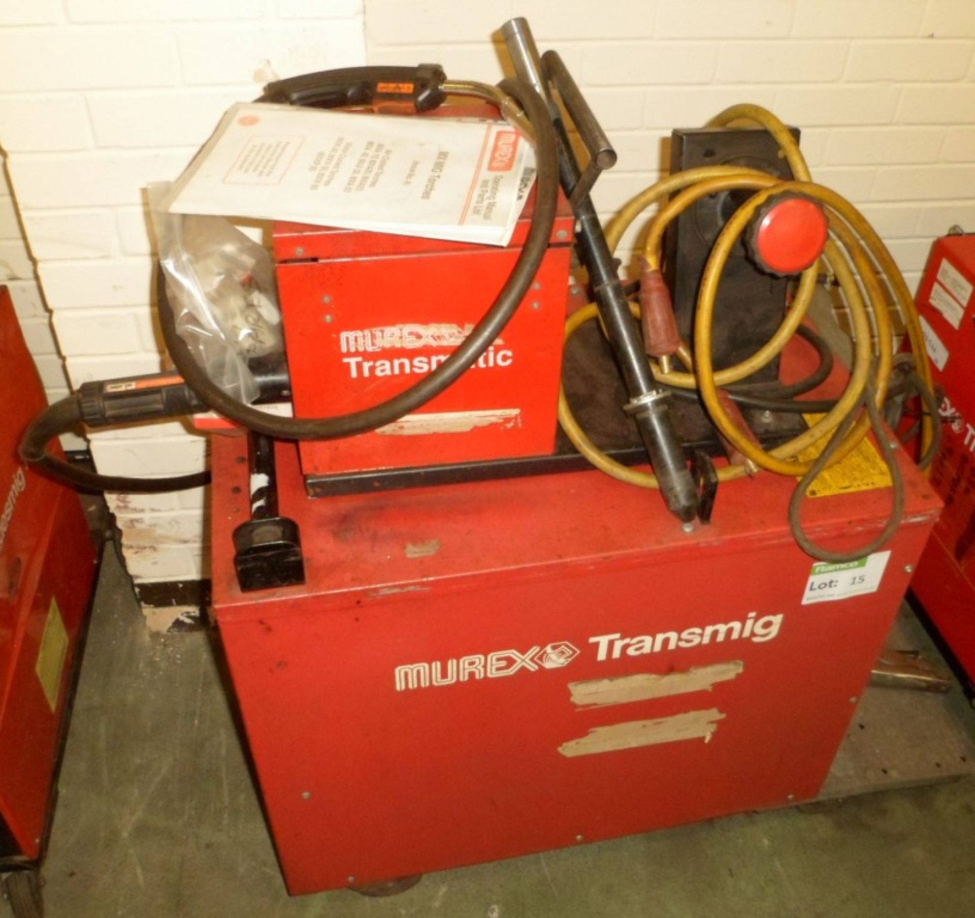 Murex Transmig 305 welder, Transmatic 2x2, accessories