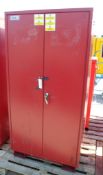 Double door fire safety cabinet - 6ft x 3ft x 2ft (approx)
