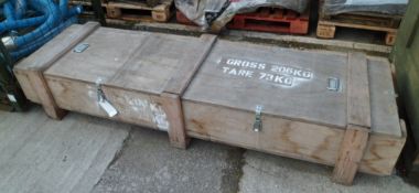 Wooden shipping crate