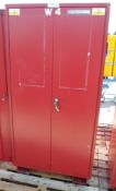 Double door fire safety cabinet - 6ft x 3ft x 2ft (approx)